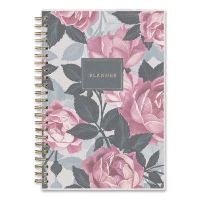 Blue Sky® Roosevelt Pink Academic Weekly/Monthly Planner, Floral Artwork, 11 x 8.5, Pink/Gray Cover, 12-Month: July 2025 to June 2026
