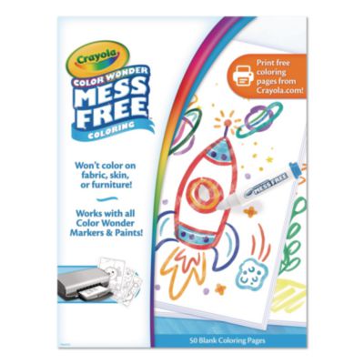 Crayola® Color Wonder Blank Coloring Book, Ages 3 and Up, 50 Pages