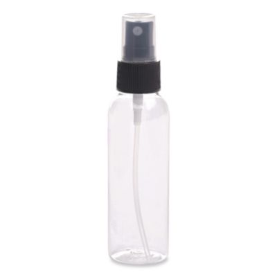 Excello Global Products® Travel Toiletry Spray Bottle, 2 oz, Clear with Black Spray Nozzle