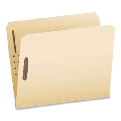 Pendaflex® Manila Fastener Folders, Straight Tab, Expands 2", 2 Fasteners, Letter Size, Manila, 50/Box