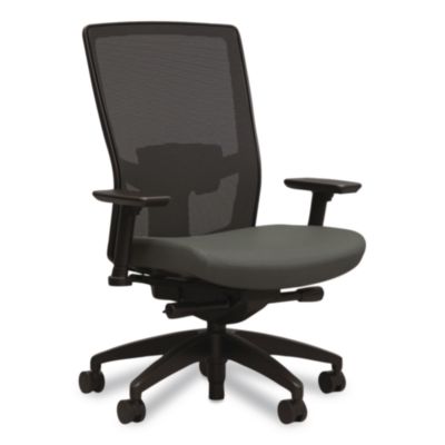 Workplace2.0™ 500 Series Mesh and Fabric Task Chair 500 Series Mesh and Fabric Task Chair, Supports Up to 300 lbs, 17.8" to 22.8" Seat Height, Iron Ore Seat, Black Back/Base