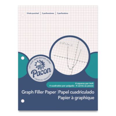 Composition+Paper+3-Hole+8.5+x+11+1%2f4%22+Quadrille%3a+4+sq%2fin+500+Sheets%2fReam+P2414
