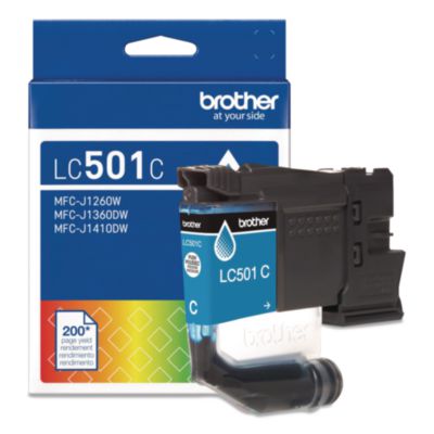 Brother+Genuine+LC501C+Standard+Yield+Cyan+Ink+Cartridge