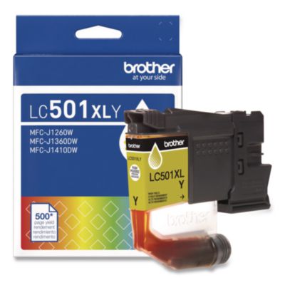 Brother+Genuine+LC501XLY+High+Yield+Yellow+Ink+Cartridge