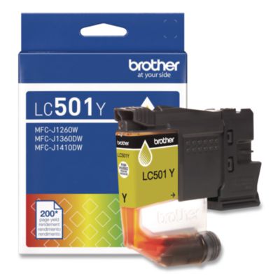 Brother+Genuine+LC501Y+Standard+Yield+Yellow+Ink+Cartridge