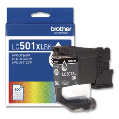 Brother+Genuine+LC501XLBK+High+Yield+Black+Ink+Cartridge