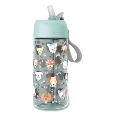 Puppy Love Plastic Water Bottle 15 oz Multicolor BGKDWB1PPY