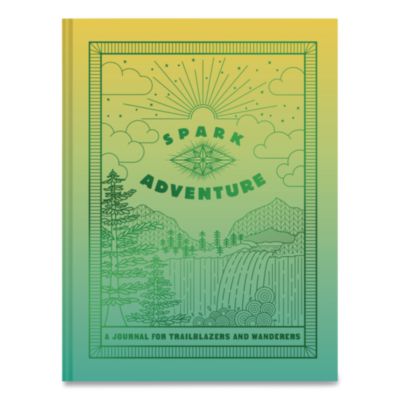CHRONICLE BOOKS Guided Journal: Spark Adventure - A Journal for Trailblazers & Wanderers Guided Journal: Spark Adventure - A Journal for Trailblazers and Wanderers, Green/Gold Cover, (88) 8 x 6 Sheets