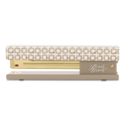 Swingline® Leah Bisch Tan-Tile Full Strip Stapler, 20-Sheet Capacity, Tan/Gold/White