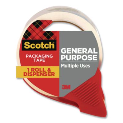 Scotch® General Purpose Packaging Tape with Dispenser, 3" Core, 1.88 x 84.2 yds, Clear