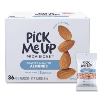 Roasted and Salted Almonds 1.5 oz Pouch 36/Box PM62980