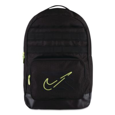 Russell Wilson Nike Pro Laptop Backpack Fits Devices Up to 17" 13 x 7 x 19 Black/Green 9AT047023
