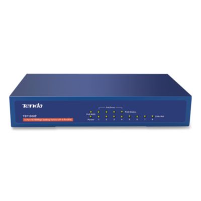 TEF1008P 10/100Mbps Ethernet Unmanaged Switch 8 Ports