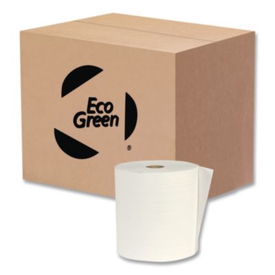 Woodland Hardwound Paper Towels Hardwound Paper Towels, 1-Ply, 7.87" x 800 ft, White, 6/Carton