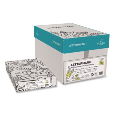 Lettermark™ Colors 30% Recycled Multipurpose Color Paper Colors 30% Recycled Multipurpose Color Paper, 20 lb Bond Weight, 11 x 17, Canary, 500 Sheets/Ream, 5 Reams/Carton