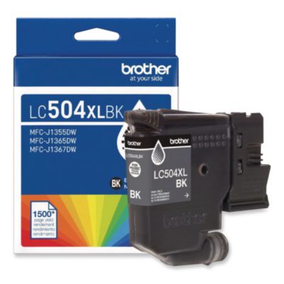 Brother+Genuine+LC504XLBK+High+Yield+Black+Ink+Cartridge