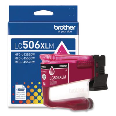 Brother+Genuine+LC506XLM+High+Yield+Magenta+Ink+Cartridge
