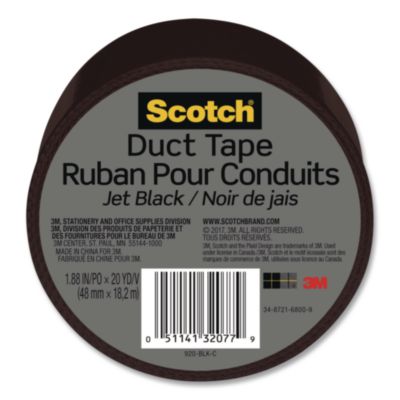 Duct Tape 3" Core 1.88" x 20 yds Jet Black 920BLKC