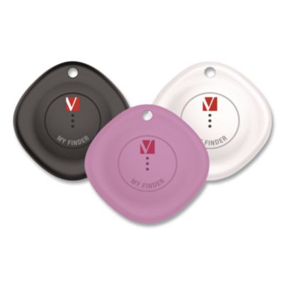My Finder Bluetooth Tracker for Apple iOS Black/Purple/White 3/Pack 32132