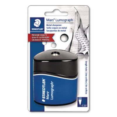 Staedtler® Mars Lumograph Manual Pencil Sharpener, 2.5", Blue