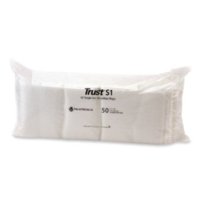 TrustMedical Freedom S1 Disposable Microfiber Wet/Dry Dust Mop Pads Freedom S1 Disposable Microfiber Wet/Dry Dust Mop Pads, 18 x 5, White, 50 Pads/Bag, 10 Bags/Carton