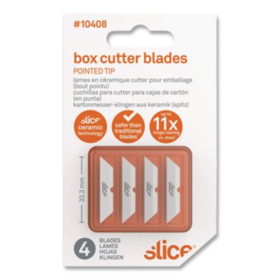 slice® Safety Box Cutter Blades, 4/Pack