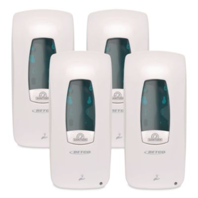 Betco® Clario C3 Touch Free Dispenser, 1,000 mL, 6.18 x 4 x 12.87, White, 4/Carton