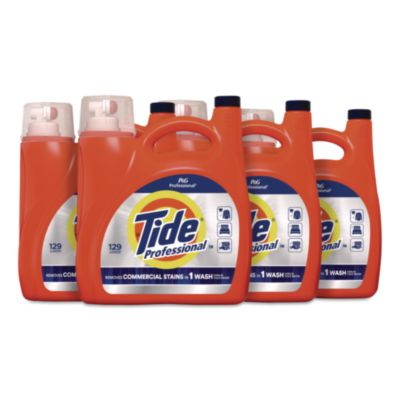 Commercial HE Liquid Laundry Detergent 129 Loads 170 oz Bottle with Dispensing Tap 13946