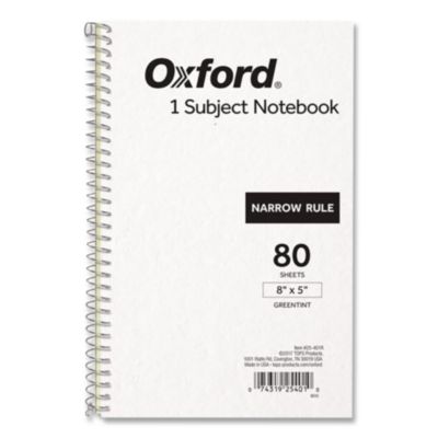 One-Subject Notebook Narrow Rule Gray Cover 80 8 x 5 Sheets 25401R