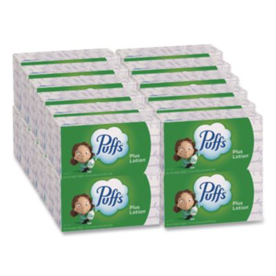 Plus Lotion Facial Tissue 2-Ply White 124 Sheets/Box 24 Boxes/Carton 80337535