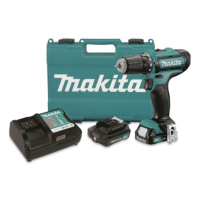 Makita 12V MAX CXT Lithium-Ion 3/8" Cordless Drill Driver Kit with Two Batteries (2 Ah) 12V MAX CXT Lithium-Ion 3/8" Cordless Drill Driver Kit with Two Batteries (2 Ah), (Reconditioned)