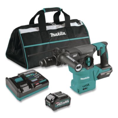 Makita 40V Max XGT Brushless Lithium-Ion 1 3/16" Cordless AVT AWS Rotary Hammer Drill Kit (4 Ah) 40V Max XGT Brushless Lithium-Ion 1 3/16" Cordless AVT AWS Rotary Hammer Drill Kit (4 Ah)