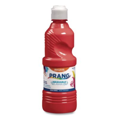 Prang® Washable Paint, Red, 16 oz Dispenser-Cap Bottle
