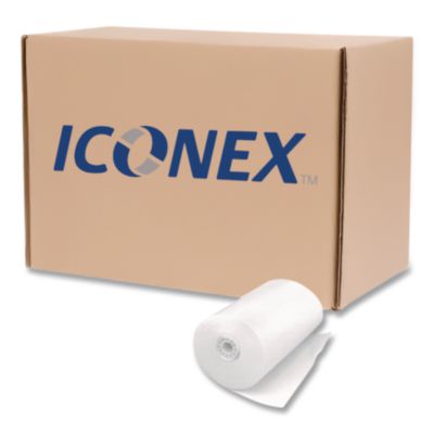 Impact Bond Paper Rolls 3" x 85 ft White 50/Carton PMF09228