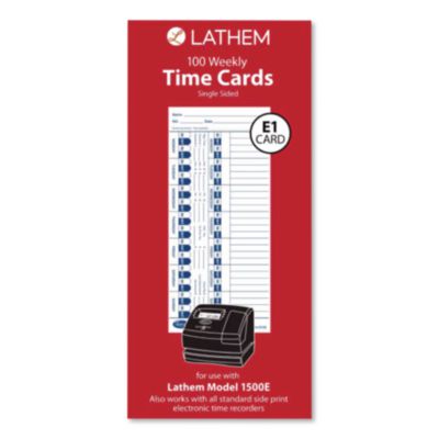 Time+Clock+Cards+for+Lathem+Time+E+Series+One+Side+4+x+9+100%2fPack+E100