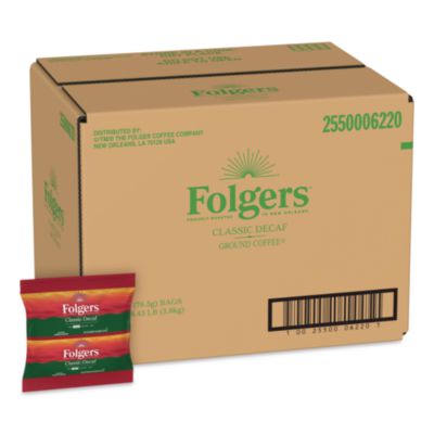Folgers® Classic Decaf Ground Coffee Fraction Pack, 2.7 oz Packet, 50/Carton