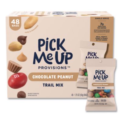 Pick Me Up Provisions™ Chocolate Peanut Trail Mix Chocolate Peanut Trail Mix, 1.75 oz Packet, 48/Box