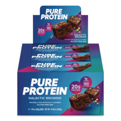 Pure Protein Galactic Brownie Protein Bar Galactic Brownie Protein Bar, 1.76 oz Bar, 6/Box