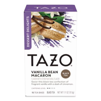Tazo® Tea Bags, Vanilla Bean Macaron, 0.07 oz Filterbag, 15/Box