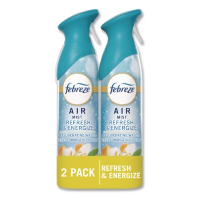 Febreze AIR Refresh and Energize, 8.1 oz, Aerosol Spray, 2/Pack