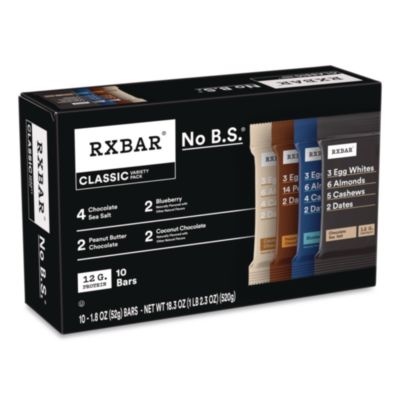 Adult Bars Variety Pack 1.8oz Bar 4 Chocolate Sea Salt 2 Blueberry 2 Coconut Chocolate 2 Peanut Butter Chocolate KEE00725