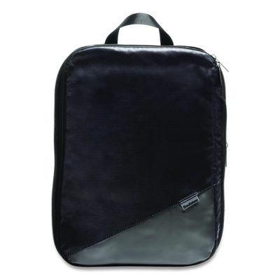 Brookstone® Two-Piece Compression Luggage Cubes, 10 x 7 x 1.25/14 x 10 x 1.25, Black