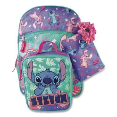 Stitch and Angel 5-Piece Backpack Set 12 x 5 x 16 Multicolor B1G1MMKDSCBF00