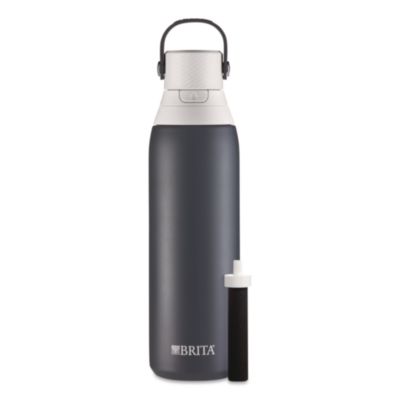 Brita® Stainless Steel Filtered Water Bottle. 20 oz, Carbon