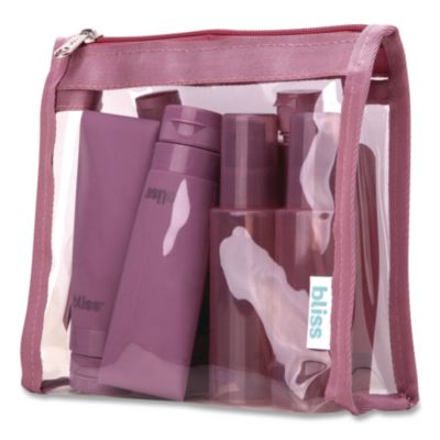Travel Toiletry Bottle Set Maroon SOBB0007