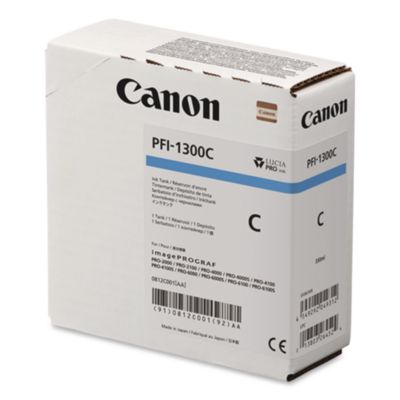 Canon+Lucia+Pro+Pfi-1300+C+Ink+Cartridge+-+Cyan+-+Inkjet+0812C001AA