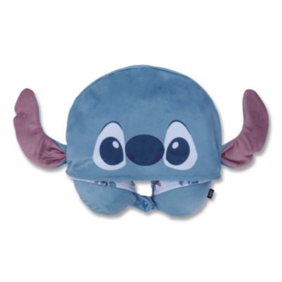 Bioworld® Stitch Hooded Polyester Travel Pillow, 11 x 3 x 10.5, Blue