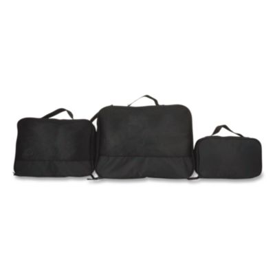 Bioworld® Four-Piece Packing Cube Set, Assorted Sizes, Black