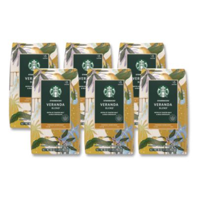 Starbucks® VERANDA BLEND Coffee, Ground,1 lb Bag, 6/Carton