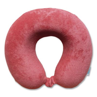 Bliss Terry Cloth Neck Pillow Terry Cloth Neck Pillow, Red